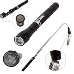 90 Lumens Telescopic Led Flashlight with Magnetic -  Assorted Colors